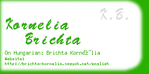kornelia brichta business card
